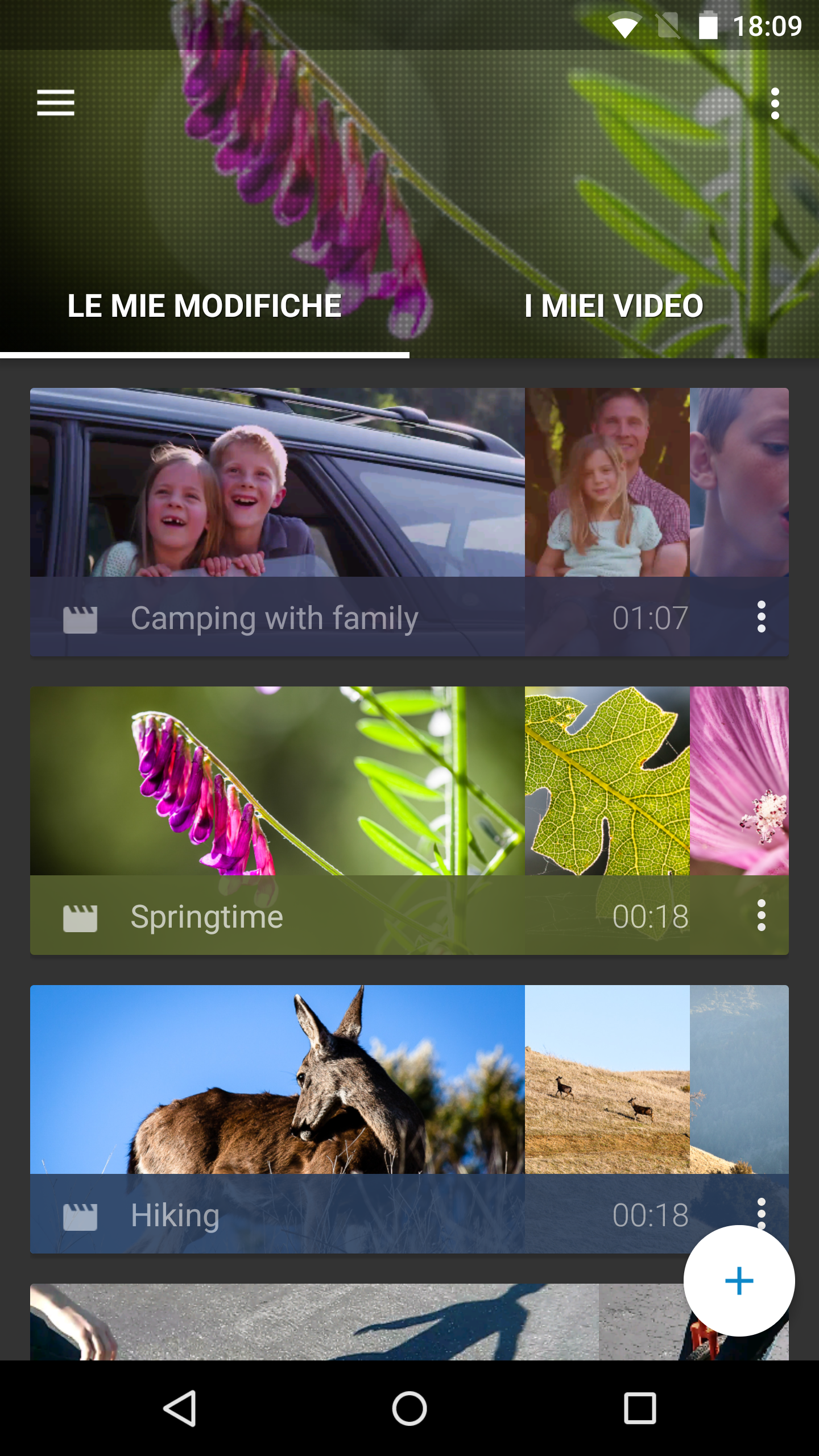 Android application Video Editor screenshort