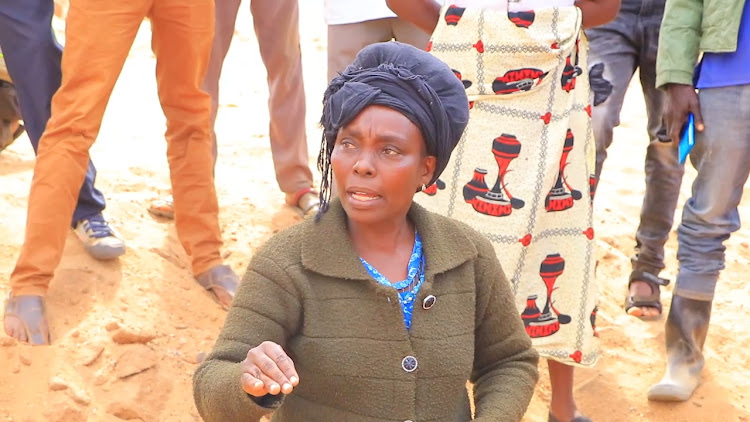 Grace Mutwa during the interview.