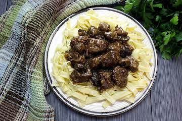 Crock Pot Beef and Mushrooms