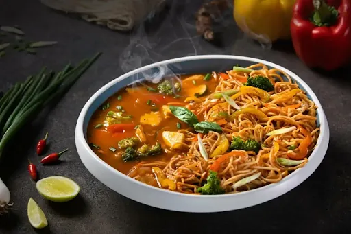 Exotic Vegetables In Hot Garlic Sauce With Noodles