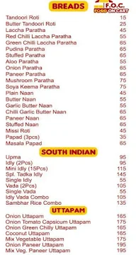 F.O.C - Food On Cart menu 2