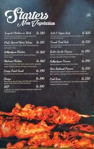 Le Chateau menu 1