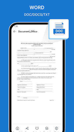 Screenshot Document Reader: PDF, XLS, Doc