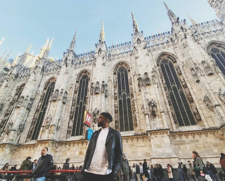 Siphiwe Mpye at Duomo di Milano.