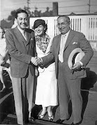 Irving Thalberg and wife Norma Shearer with Louis B Mayer, who started the Oscars to distract Hollywood workers from forming a union. 