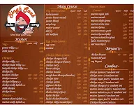 Singh Saab Take Away menu 1