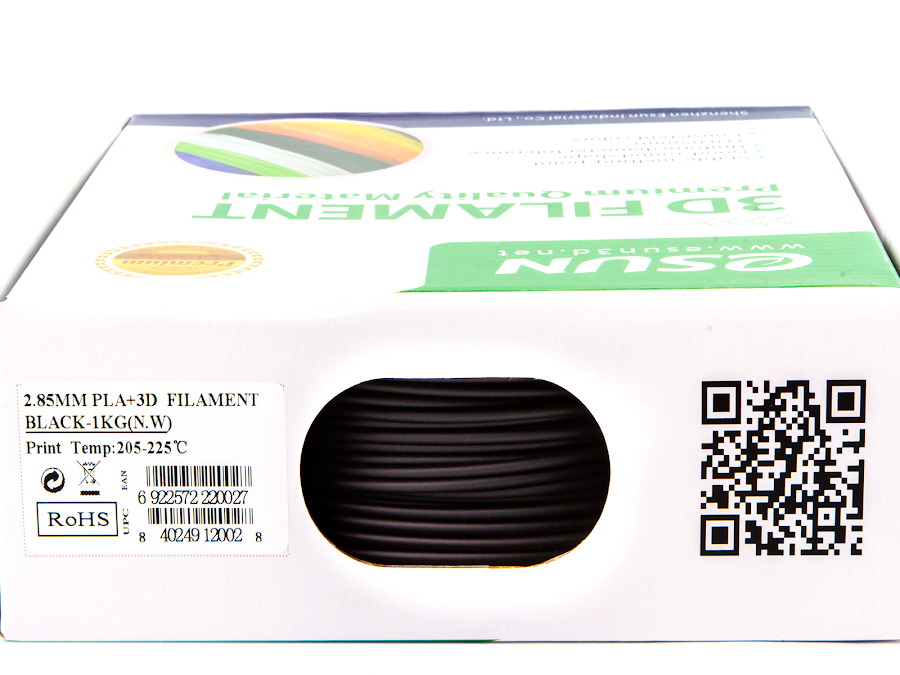 eSUN Black PLA+ Filament - 1.75mm (1kg)