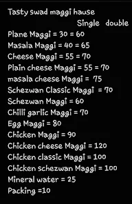 Tasty Swad Maggi House menu 1