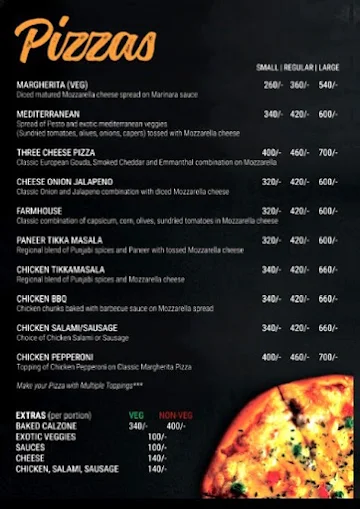 Sugardough menu 