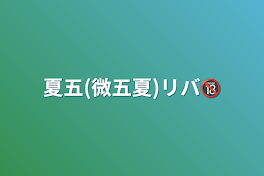 夏五(微五夏)リバ🔞