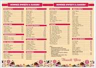 Sewree Sweets & Bakery menu 2