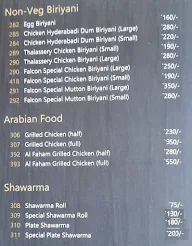 Falcon Restaurant menu 5