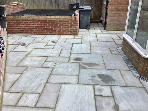 Removed old patio and replaced with new