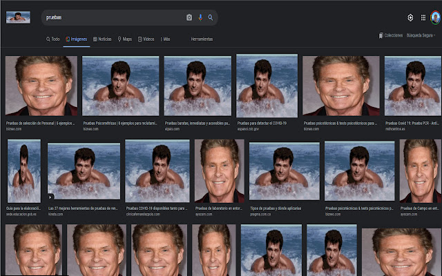 David Hasselhof everywhere chrome extension