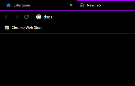 Black theme purple highlighted active tab small promo image