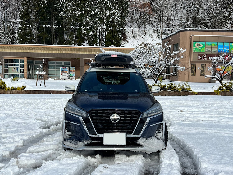 キックスの冬仕様・豆柴の居る暮らし・アルファード・みんなのスタッドレスタイヤ見てみたい・雪に関するカスタム事例の投稿画像9枚目
