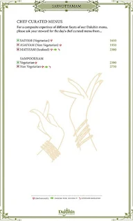 Dakshin - Sheraton Hotel menu 4