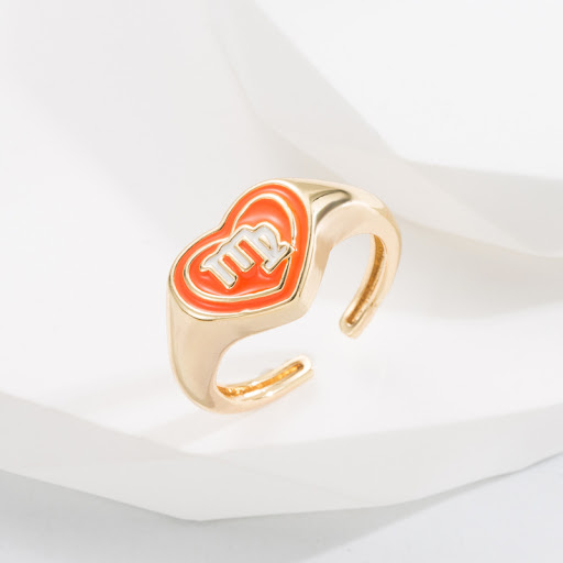 Title 3, Trendy Copper Plated 18K Gold Dripping Ring, a ...