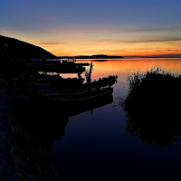 Lago al crepuscolo di 