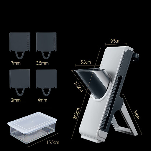 Title 6, New Hand-crank Vegetable Cutting Press Grater S...