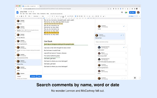 Comment Helper for Google Docs