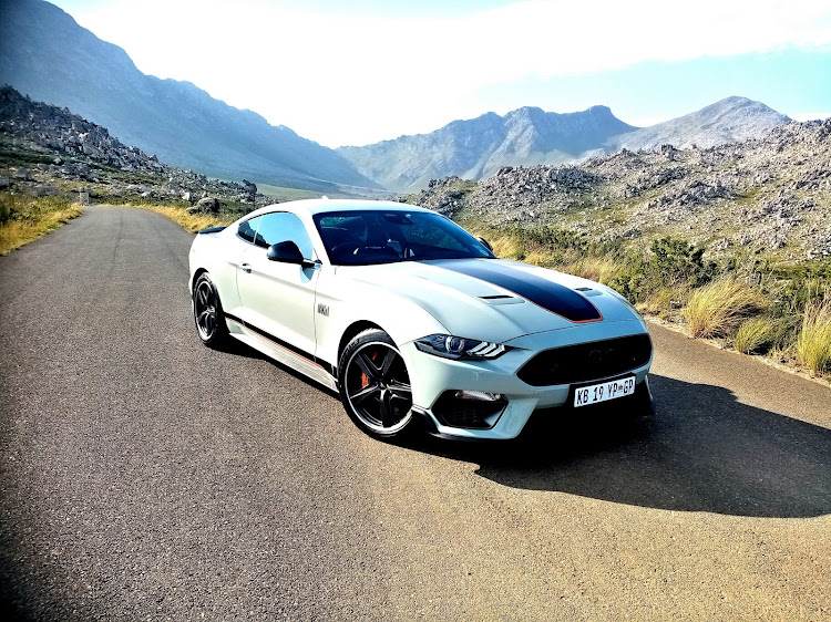 The limited Mach 1 gets Ford Performance parts derived from the Mustang Shelby models. Picture: PHUTI MPYANE