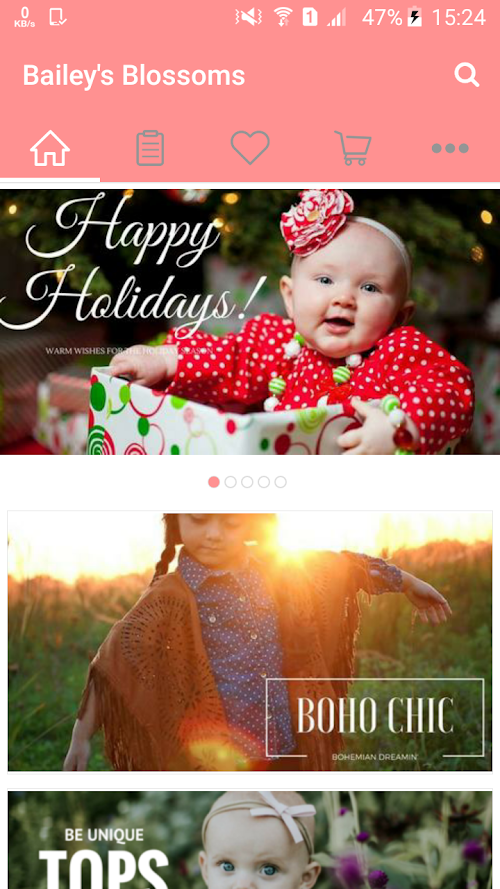Android application Baileys Blossoms screenshort
