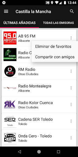 Radios de Castilla-La Mancha - España