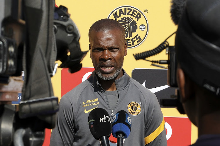 Kaizer Chiefs coach Arthur Zwane at a media day at the club's Village in Naturena on August 18 2022.