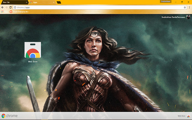 Wonder Woman Animated Version-Justice League chrome extension