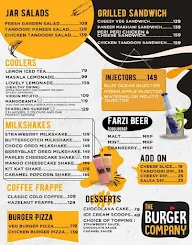 The Burger Company menu 3