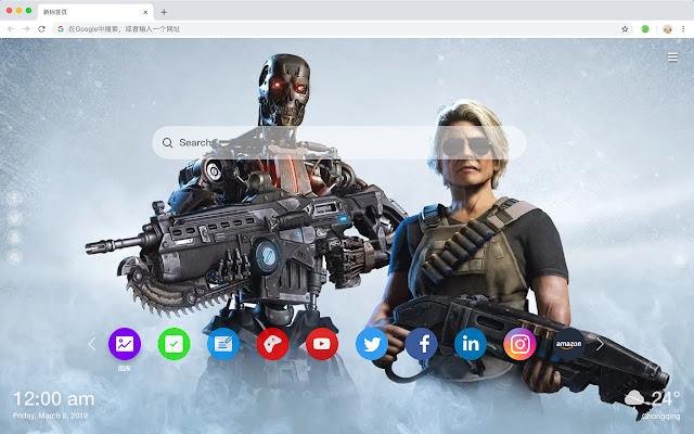 Terminator Dark Fate New Tab Theme HD