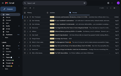 Material Gmail screenshot 2