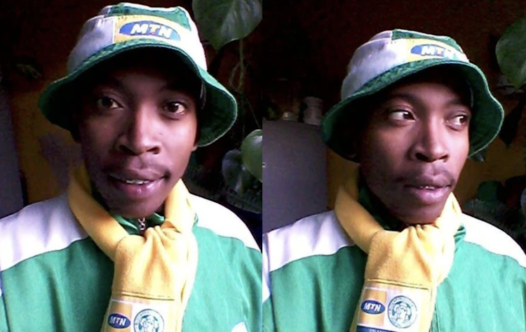Soccer fan and father of two Katlego Bereng.