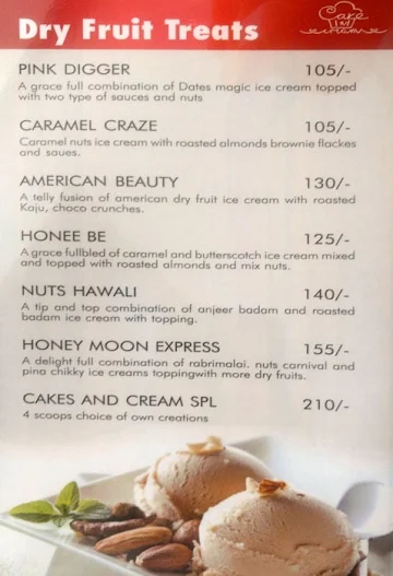 Cake N Cream menu 