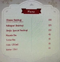 Kavyas  Kitchen menu 1