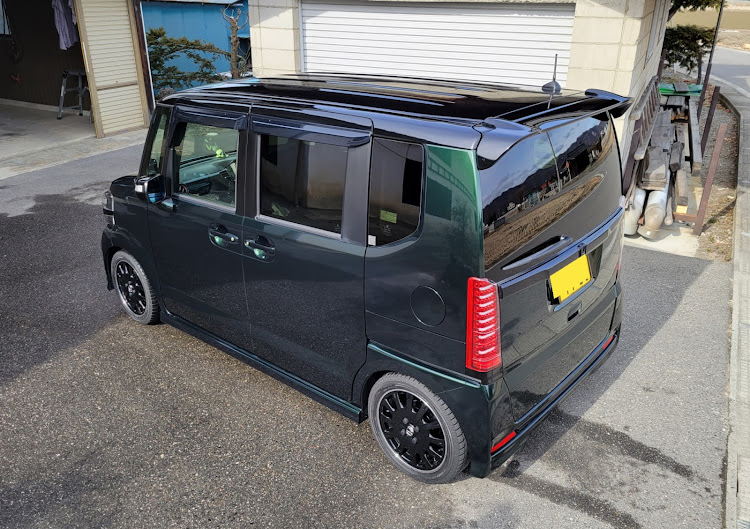 Nボックスカスタムの青箱・緑亀・洗車しました・綺麗になりました・天気が心配に関するカスタム事例の投稿画像10枚目