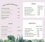 Meadows Bistro menu 1