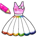 应用程序下载 Glitter Dresses Coloring Book - Drawing p 安装 最新 APK 下载程序