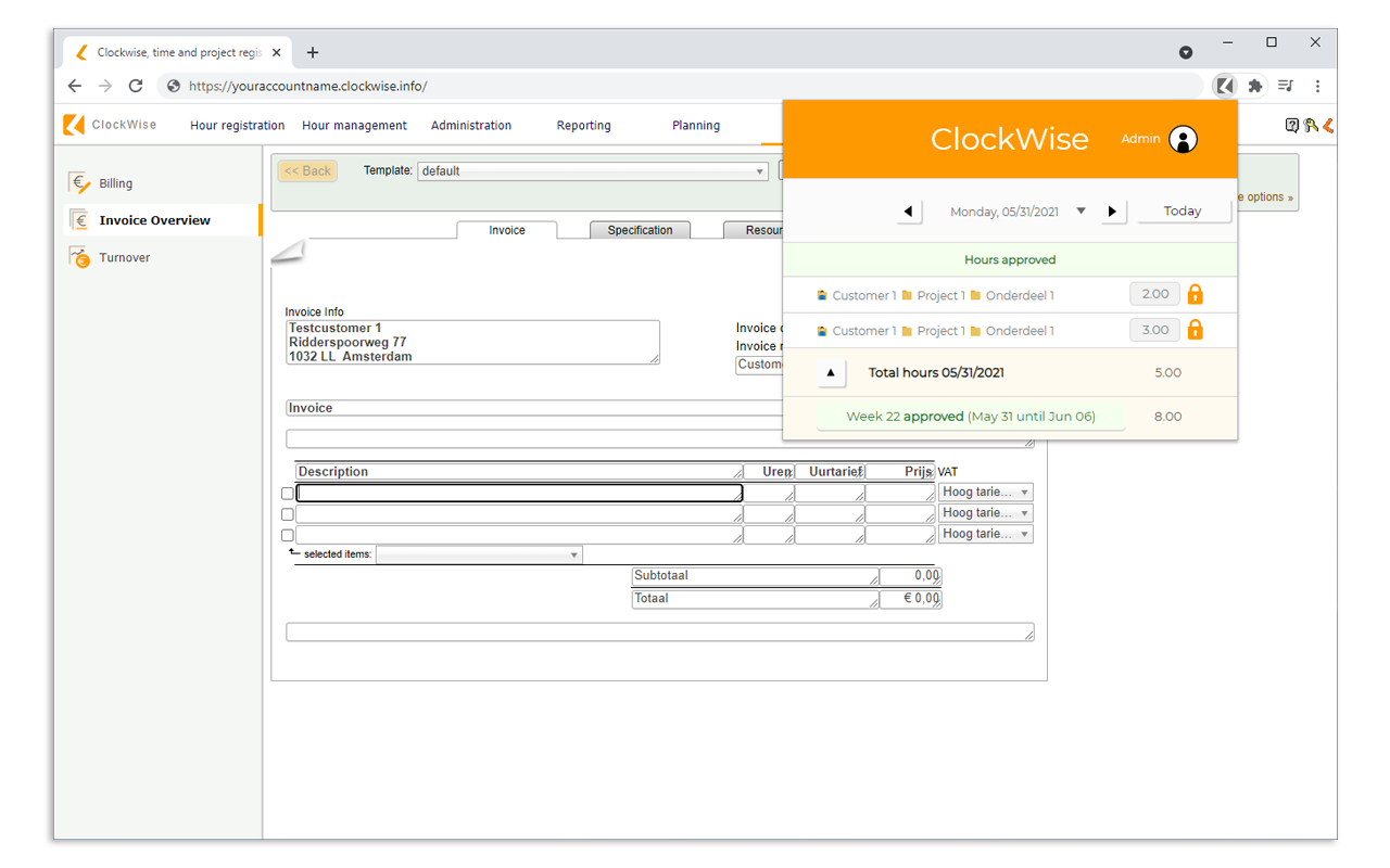 ClockWise Hour registration Preview image 6