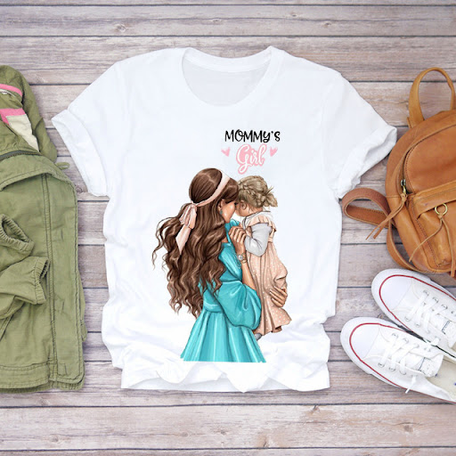 Title 4, Mother and Daughter Matching T-shirt Set Create...