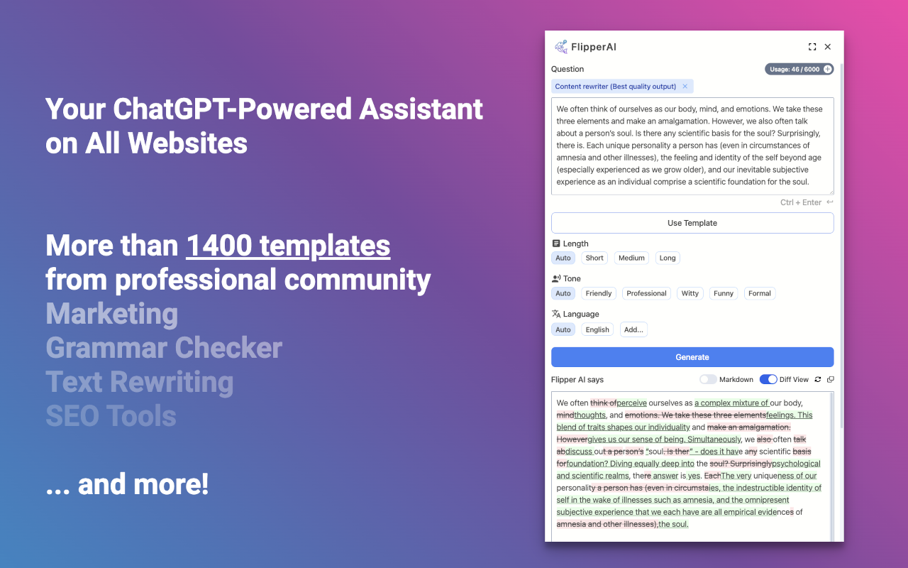 FlipperAI - ChatGPT Assistant in Chrome Preview image 2