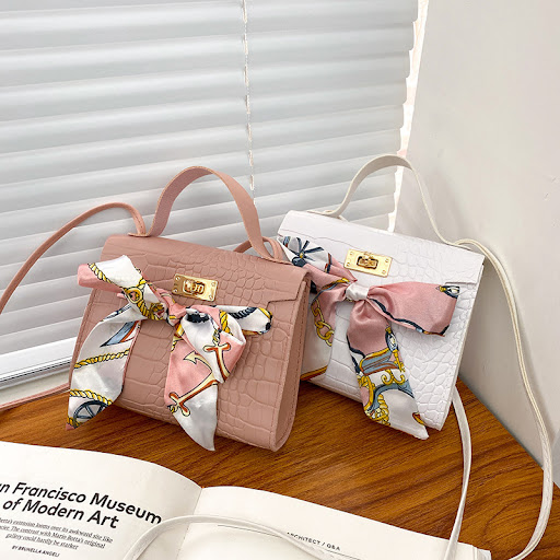 Title 3, Trendy and Simple Silk Scarf Mobile Phone Kelly...
