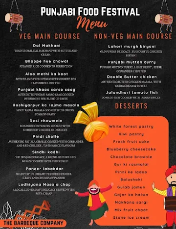 The Barbeque Company menu 