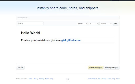 Gist Markdown Preview