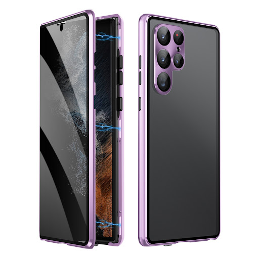 Title 6, King Magnetic Metal Phone Case with Privacy Scr...
