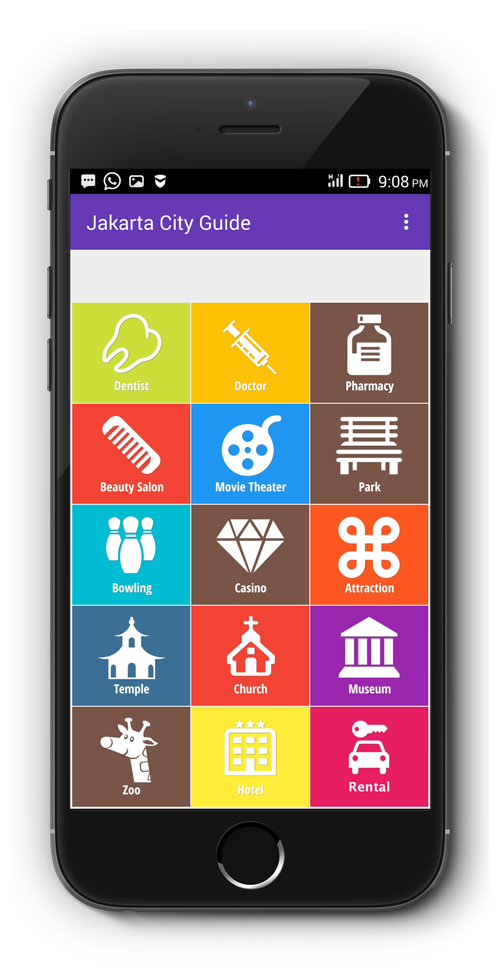 Android application Aarhus City Guide Pro screenshort