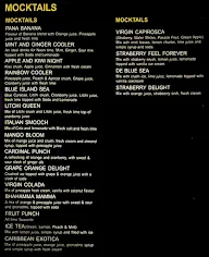 Holi Bar & Restaurant menu 1