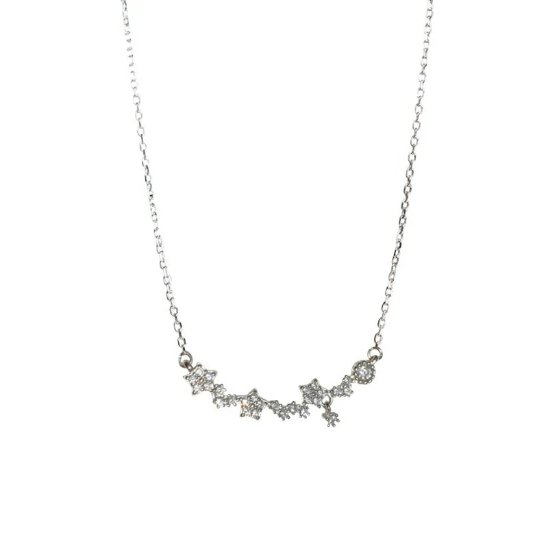 Title 5, Collier Étoile Sourire Diamant Scintillant Illu...