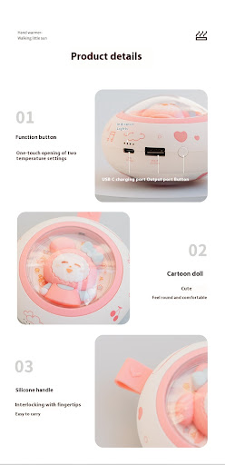 Title 4, Space Capsule Charging Hand Warmer Two-in-One P...